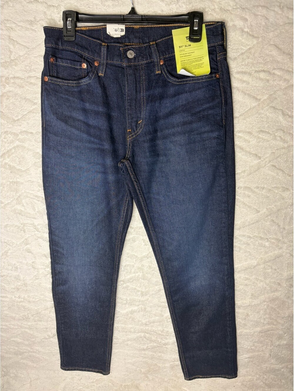 Levi's 511 Slim Fit Jeans Mens 31x32 NWT Flex Stretch Dark Blue Denim
